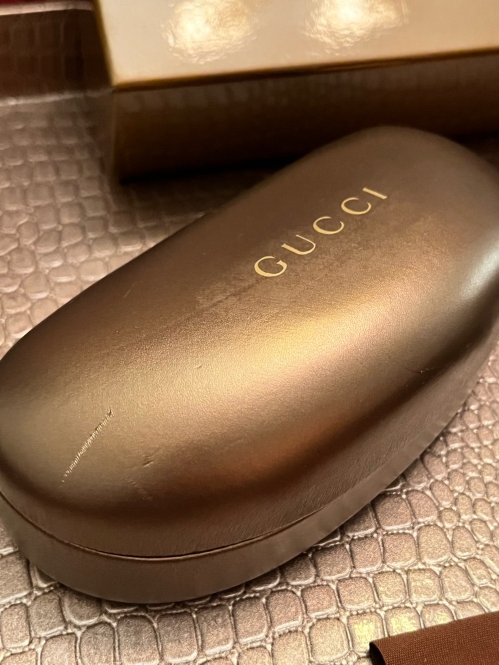 Gucci Havana Bamboo Tortoiseshell Gradient Brown/Green Women’s Sunglasses (EUC) - Picture 13 of 16